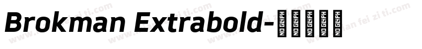 Brokman Extrabold字体转换